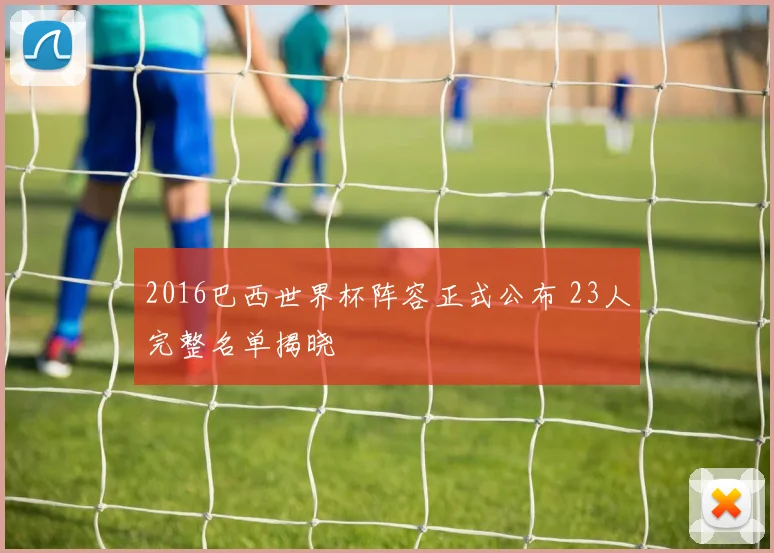 2016巴西世界杯阵容正式公布 23人完整名单揭晓