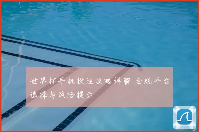 世界杯手机投注攻略详解 合规平台选择与风险提示